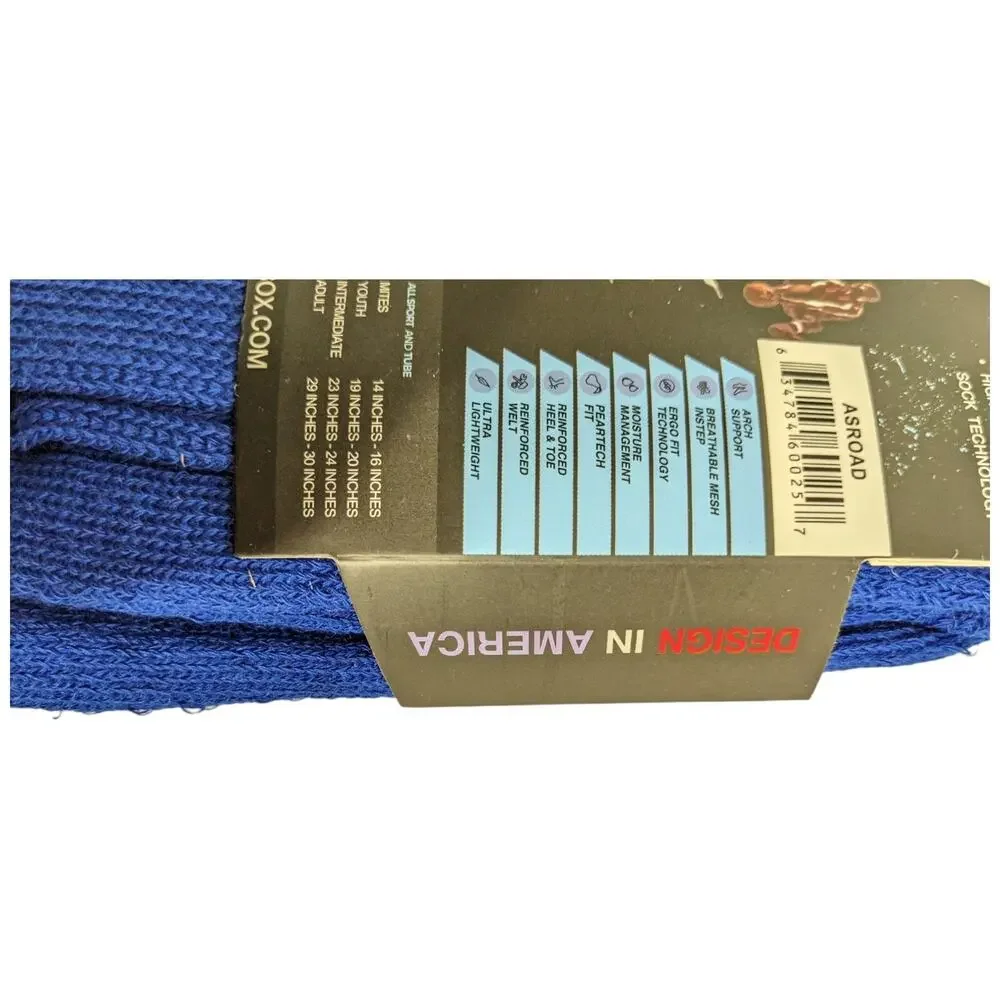 Long Blue Baseball Football Socks Pear Socks Pearsox Sport